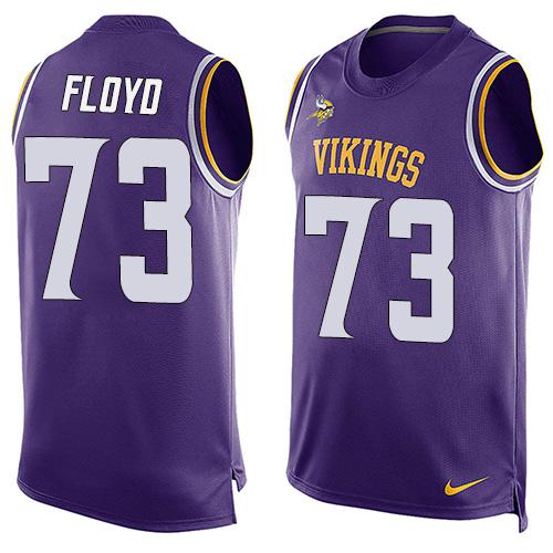  Vikings #73 Sharrif Floyd Purple Team Color Men's Stitched NFL Limited Tank Top Jersey